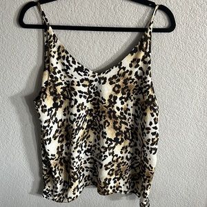 Leopard cami, size large